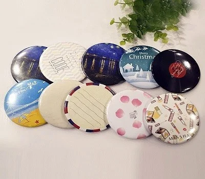 원형 버튼 거울