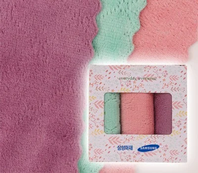 극세사 만능 행주 무지 3P 세트