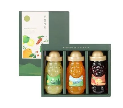 제주 자연 꿀,차 3종 세트