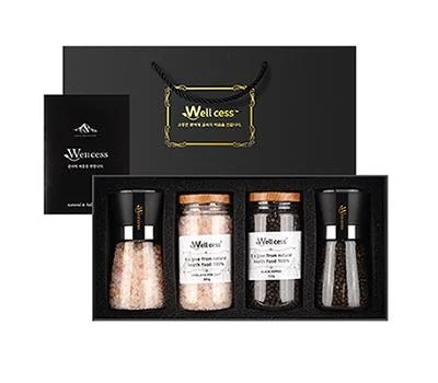 웰세스 핑크솔트 블랙페퍼 그라인더 선물세트