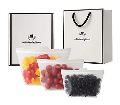 웰세스 실리콘지퍼백3종세트