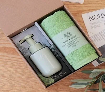 프리미엄 띠지 2p 170g수건 비건 퍼퓸 핸드워시 세