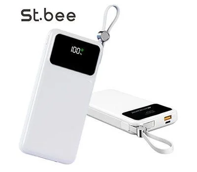 케이블일체형 고속LED 보조배터리 PBS100C