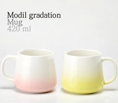 모딜 머그컵 그라 그린, 핑크 420ml 1p
