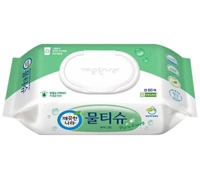 깨끗한나라 퓨어물티슈 캡형60매