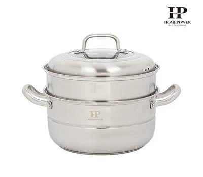 홈파워 올 스테인레스 2단 찜냄비 26cm